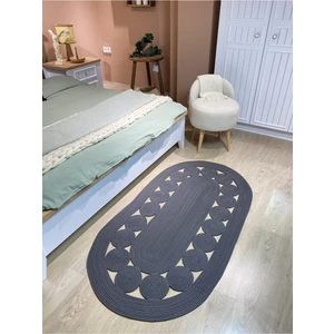 Cookie Jüt Hasırlı El Örgüsü Kilim