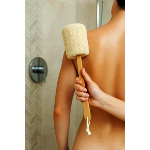 Organik Doğal Kabak Sırt Saplı Lif, Peeling Lifi, Anti Selülit Lifi, Banyo Hamam Lif,