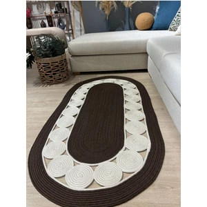 Cookie Jüt Hasırlı El Örgüsü Kilim