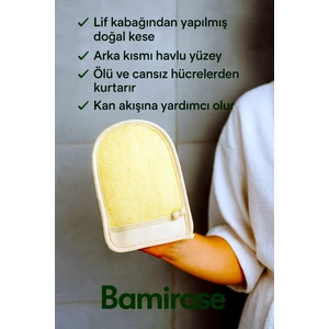 Organik Doğal Kabak Düz El Geçme Lif, Peeling Lifi, Anti Selülit Lifi, Banyo Hamam Lif,