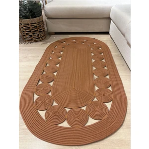 Cookie Jüt Hasırlı El Örgüsü Kilim