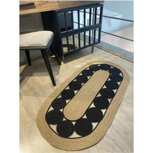 Cookie Jüt Hasırlı El Örgüsü Kilim