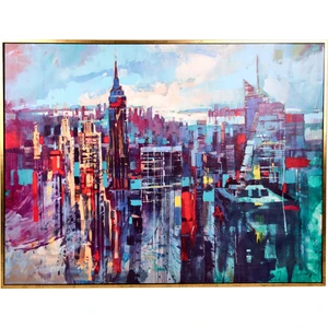 Deco Cities Kanvas Tablo - Renkli - 120X90 cm