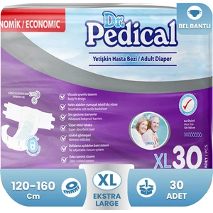 Dr. Pedical Hasta Bezi Bağlamalı Xlarge 30'lu