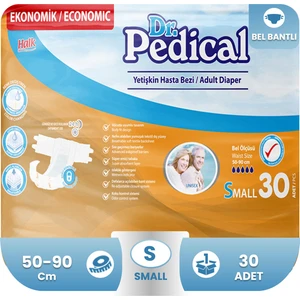Dr. Pedical Belbantlı Small Beden Hasta Bezi 30'lu