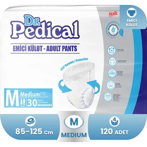 Dr. Pedical Emici Külot Orta Boy Yetişkin Hasta Bezi Medium 120 Adet