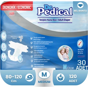 Dr. Pedical Hasta Bezi Bel Bantlı Medium 120 Adet