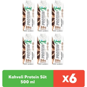Kahveli Protein Süt 500 ml x 6 Adet