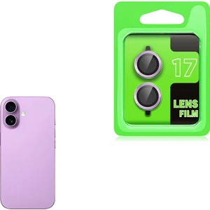 Case 4u Apple iPhone 17 Cl-07 Kamera Lens Koruyucu Tempered Cam Açık Mor