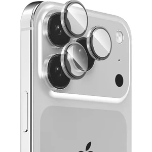 Case 4u Apple iPhone 17 Pro Max Mikro 0.3 mm Ar Kaplama 9h Kamera Lens Koruyucu Gümüş