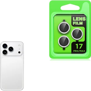 Case 4u Apple iPhone 17 Pro Cl-07 Kamera Lens Koruyucu Tempered Cam Titanyum-Gümüş