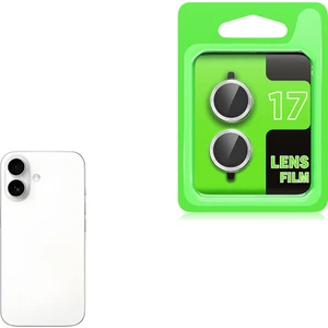 Case 4u Apple iPhone 17 Cl-07 Kamera Lens Koruyucu Tempered Cam Gümüş