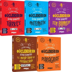 Ankara Yayıncılık 8. Sınıf Güçlendiren Türkçe Matematik Fen Bilimleri İnkılap Tarihi Paragraf Soru Bankası Seti 2026 Güncel Basım