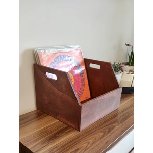 Limon Dekor Ahşap LP Plak Sandığı 12" - Organizer Kutu - Wooden LP Record Box 12"