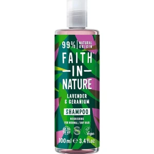 Faith in Nature %99 Doğal Rahatlatıcı Şampuan Normal & Kuruya Dönük Saçlar İçin -Lavanta & Sardunya 100 ml