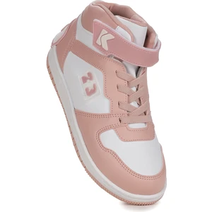 Kiko Kids Carde Günlük Cırtlı Kız Çocuk Spor Ayakkabı Pudra