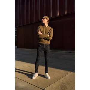 Altınyıldız Classics Erkek Koyu Lacivert Ekstra Slim Fit Dar Kesim Pamuklu Esnek Rııs Jean Kot Pantolon Denim