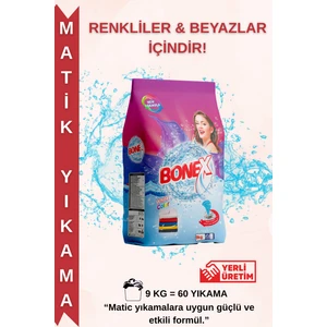 Beyazlar ve Renkliler için 9 Kg Çamaşır Deterjanı/Matik/Toz Deterjan