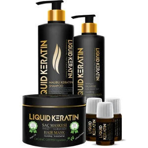 Liquid Keratin Yanan Yıpranan Saçlara Bakım Saf Keratin Seti