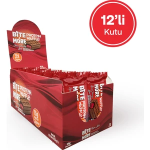 Bite & More Protein Waffle - Vişneli (55g x 12 Adet)