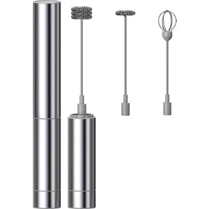 Süt Köpürtücü Elde Taşınabilir Üç Katmanlı Çırpma - Pille Çalışan Kahve, Latte, Sıcak Çikolata Için Elektrikli Köpük Makinesi
 (Yurt Dışından)