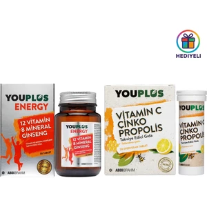 Energy 30 Tablet+Vitamin C, Çinko & Propolis 20 Efervesan Tablet