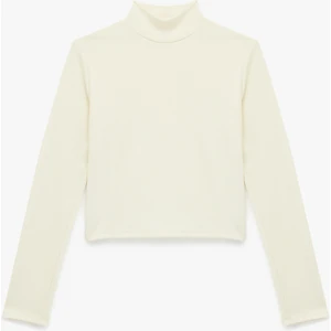 Regular Fit Kaşkorse Dik Yaka Uzun Kollu Body