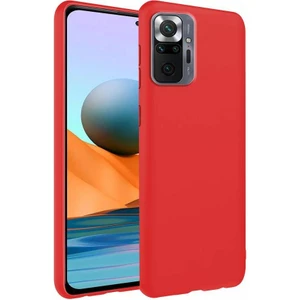 Piyasa Sepeti Xiaomi Redmi Note 10 Pro İnce Mat Silikon Kılıf Kırmızı
