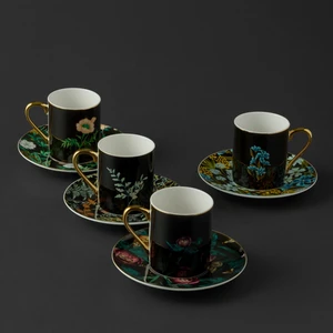 Black Garden 4 Kişilik Kahve Fincan Takımı