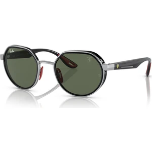 RAY-BAN FERRARI  3703M F00771 51  Erkek GÜMÜŞ Yuvarlak Çerçeve Güneş Gözlüğü