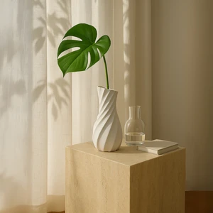 Spiral Formlu Minimal Vazo – Modern Dekoratif Obje