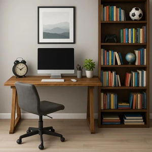 Masif Ahşap Çalışma Masası Ofis Masası