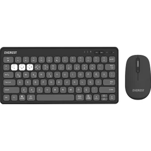 Lumı KM-BT903 Gri 3in1 3 Bt + 2.4 1600DPI Ultra Ince Q 4 Cihaz Bağlantılı Scissors Kablosuz Klavye + Mouse Set