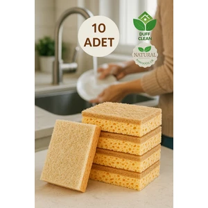 Duff Clean 10 Adet Lifli Düz Bulaşık Süngeri – Özel Dokulu Dayanıklı Pinterest Mutfak Temizlik Süngeri Set