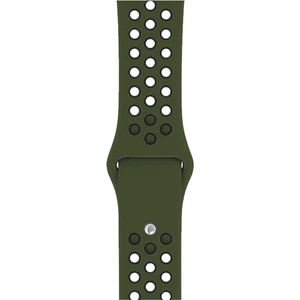 Piyasa Sepeti Apple Watch Series 7 45 MM Fileli Kordon Haki-Siyah