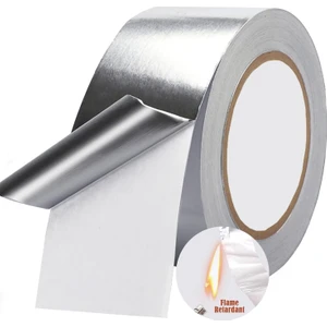 Alüminyum Folyo Bant Yanmaz Kombi Soba Borusu Bandı 48MM x 5m