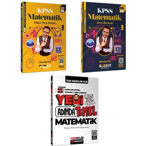 Yediiklim 2026 Kpss Atölye Serisi Matematik Video Ders Notları+Soru Bankası ve Yedi Adımda Temel Matematik Set