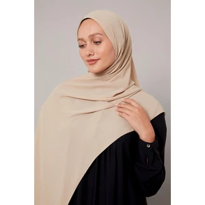 Bej Lux Şifon Şal