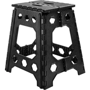 Siyah Kamp Katlanır Tabure - Büyük Boy