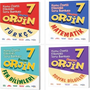 Orjin 7. Sınıf Türkçe & Matematik & Fen & Sosyal Soru Bankası
