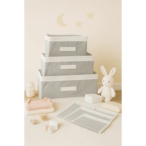 Gri Anne Bebek Bakım Çantası Için 6 Parça Valiz Düzenleyici Organizer Set