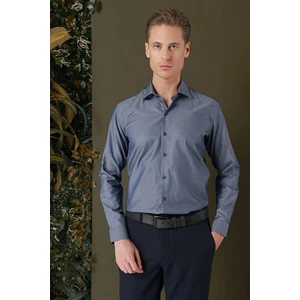 Gk 709 Slim Fit Füme Klasik Gömlek