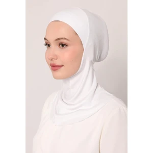 Beyaz Hijabchi Boyunluklu Bone