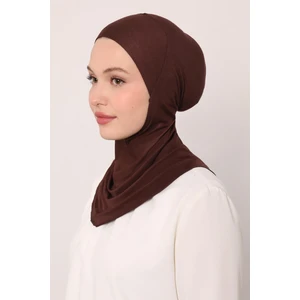 Kahve Hijabchi Boyunluklu Bone