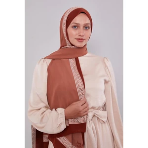 Taba Labirent Desen Medine Ipeği Şal