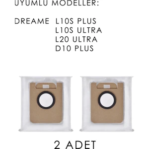 Dreame L10S / L 10S Plus / L10S Ultra / D10 Plus / L20 Ultra Uyumlu Toz Torbası