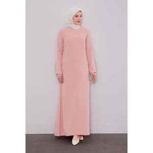 Pudra Taş Işleme Detaylı Elbise