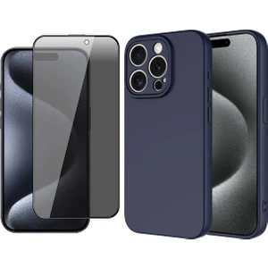 Apple iPhone 15 Pro Max Uyumlu Kılıf Vendas Mara Lansman Kapak + Hayalet Cam Ekran Koruyucu