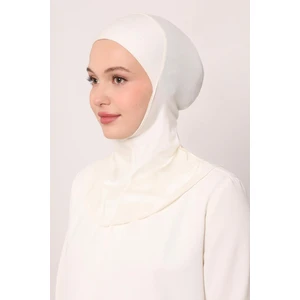 Krem Hijabchi Boyunluklu Bone