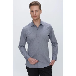 Gk 675 Slim Fit Füme Klasik Gömlek